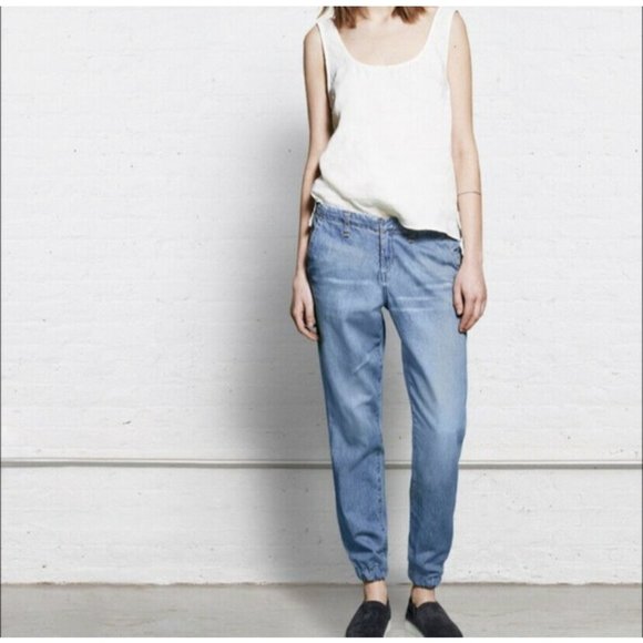 RAG & BONE Pajama Jogger Jeans DRAKES Medium Wash - Picture 2 of 12